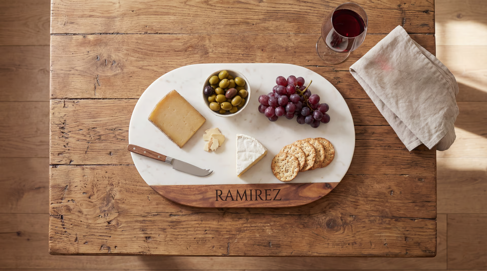 Marble and Wood Board